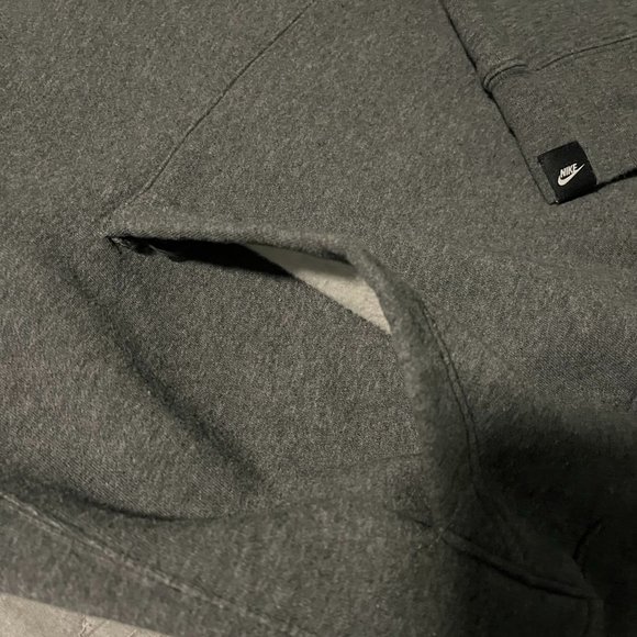 NIKE Just Do It Pullover Hoodie Sweater Embroidered Patch With Pockets Size S - Picture 5 of 9